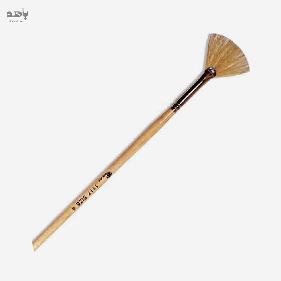 قلم‌ مو پارس آرت مدل بادبزنی دسته کوتاه موی طبیعی سری 1117 شماره 4