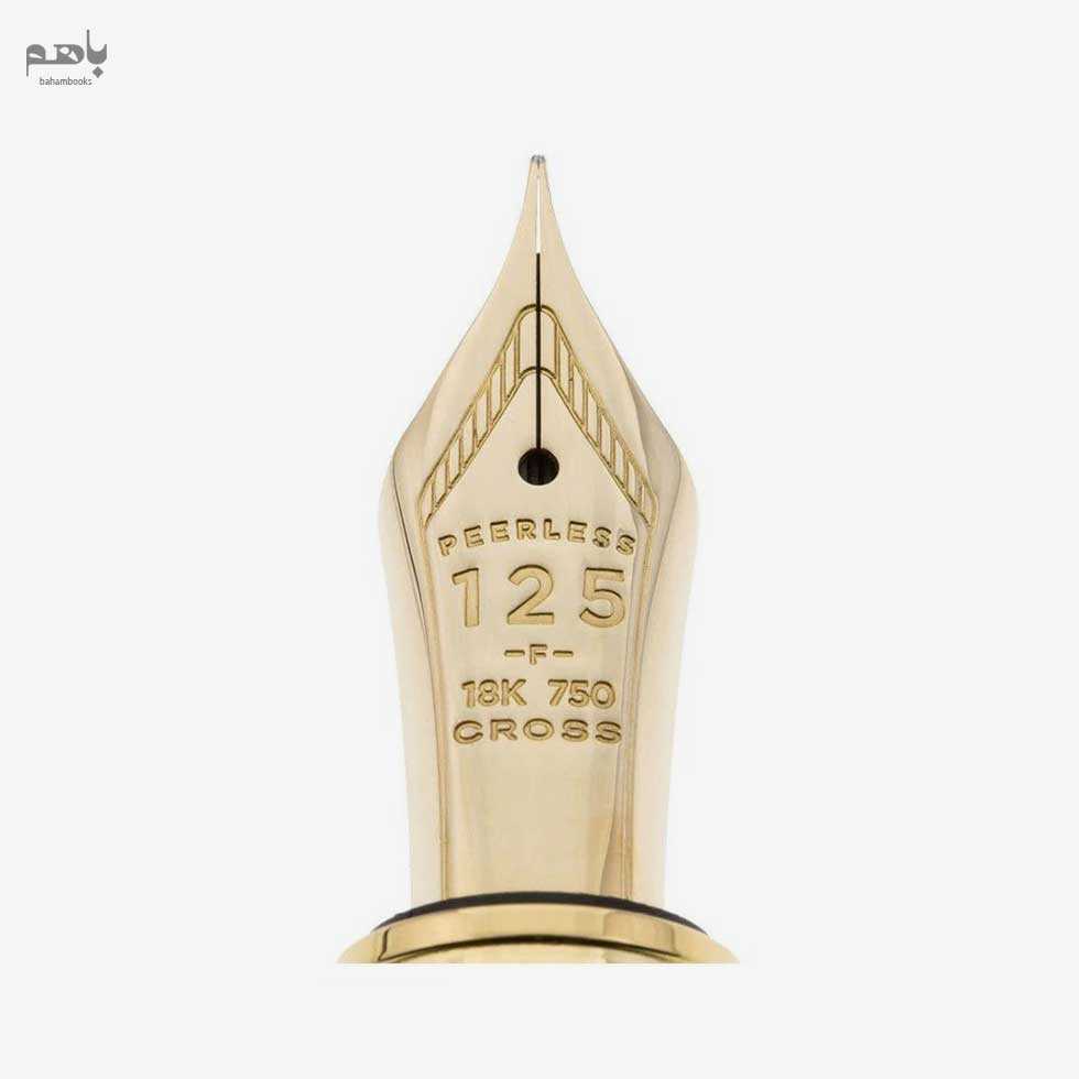 خودنویس کراس مدل پیرلس 125 رنگ پلاتینیوم گیره طلا - 6