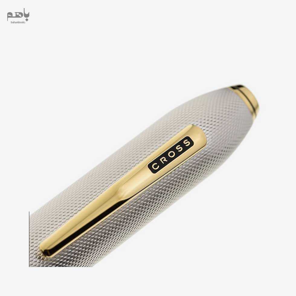 خودنویس کراس مدل پیرلس 125 رنگ پلاتینیوم گیره طلا - 4