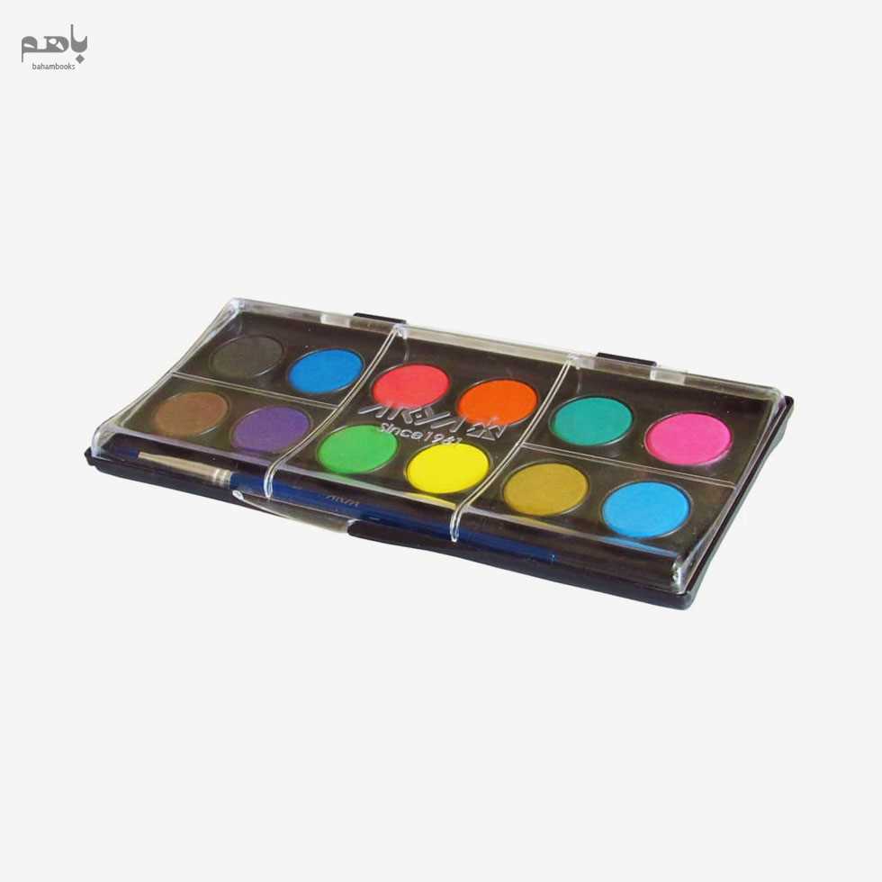 آبرنگ آریا 12 رنگ طرح کمان کوچک دریا (5008)