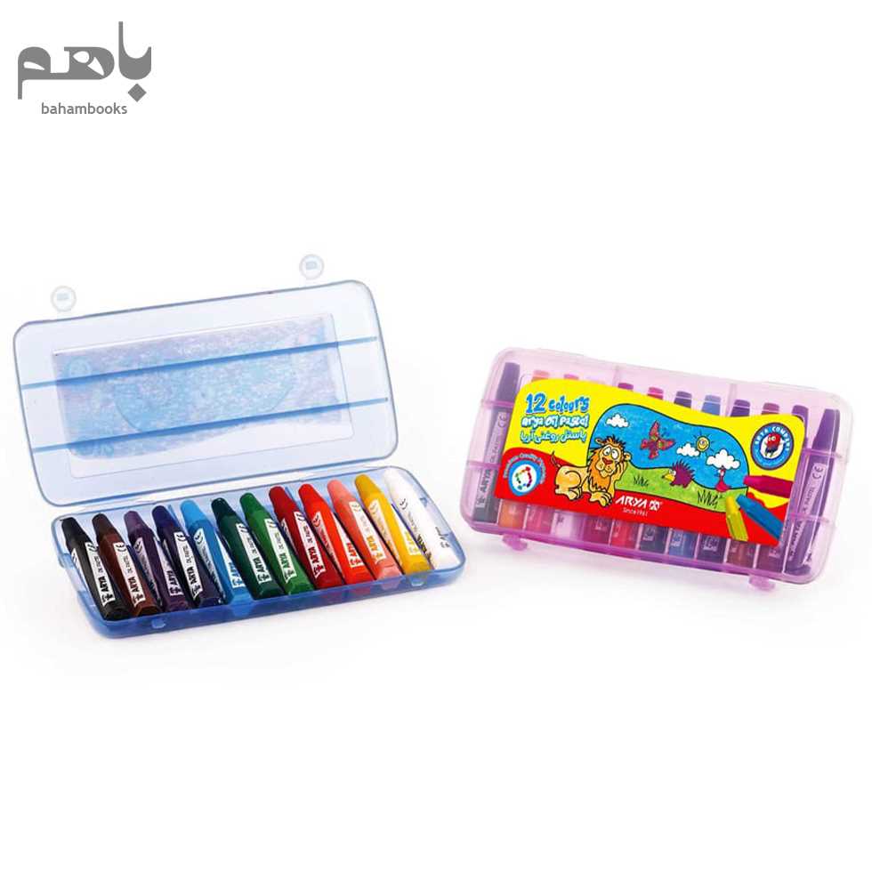 پاستل آریا 12 رنگ جعبه پلاستیکی (2010) - 1