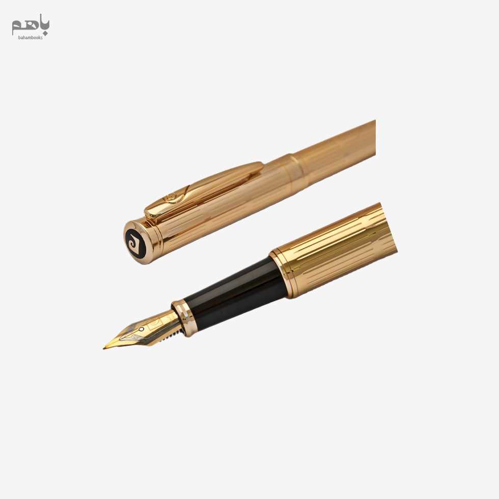 خودنویس پیرکاردین مدل مارشال رنگ طلایی گیره طلا - 1