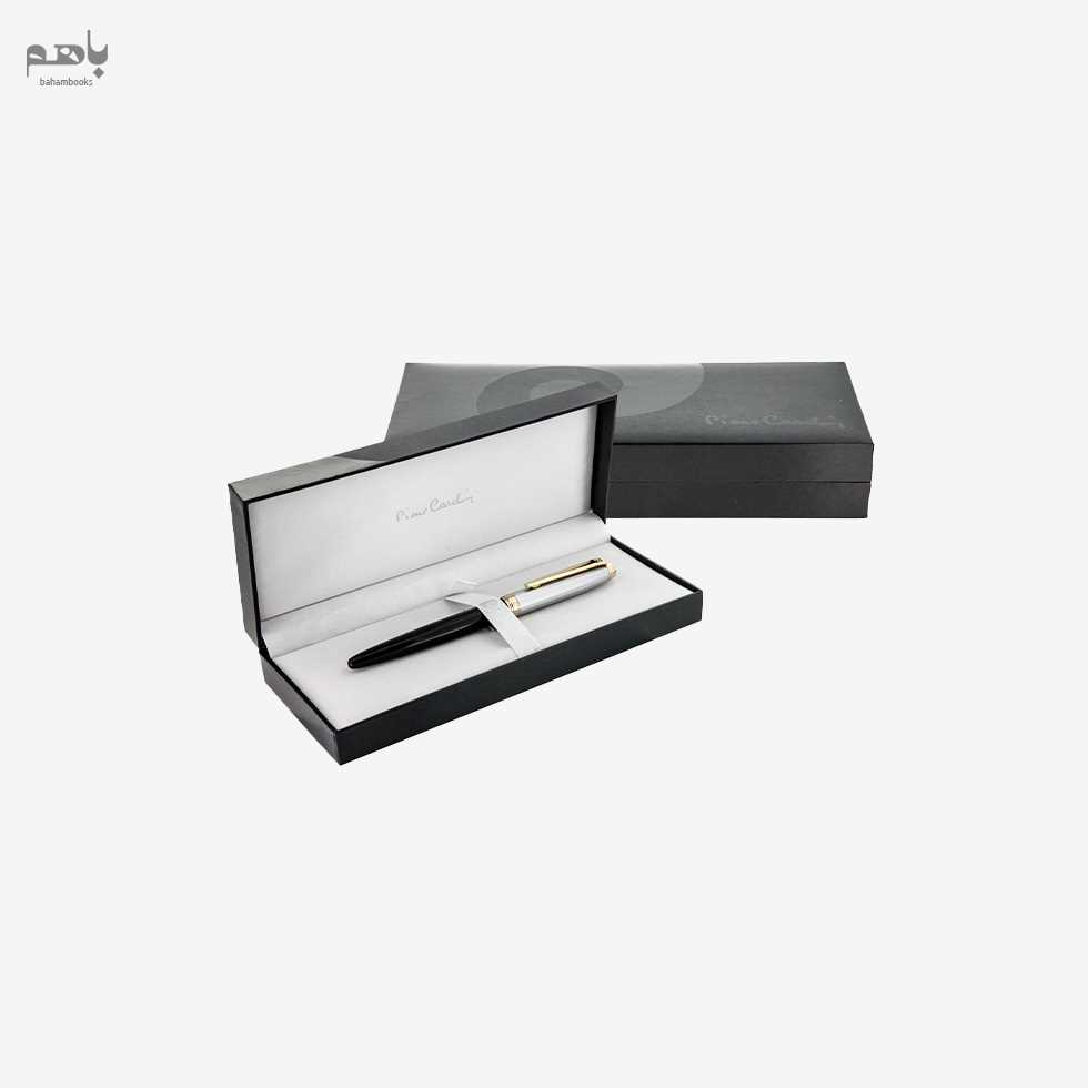خودنویس پیرکاردین مدل لئو رنگ نیمه مشکی گیره طلا - 1
