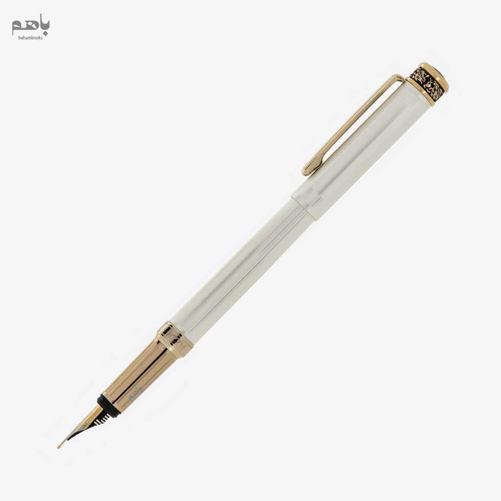 خودنویس ایپلمات مدل پیزا رنگ نقره‌ای گیره طلا