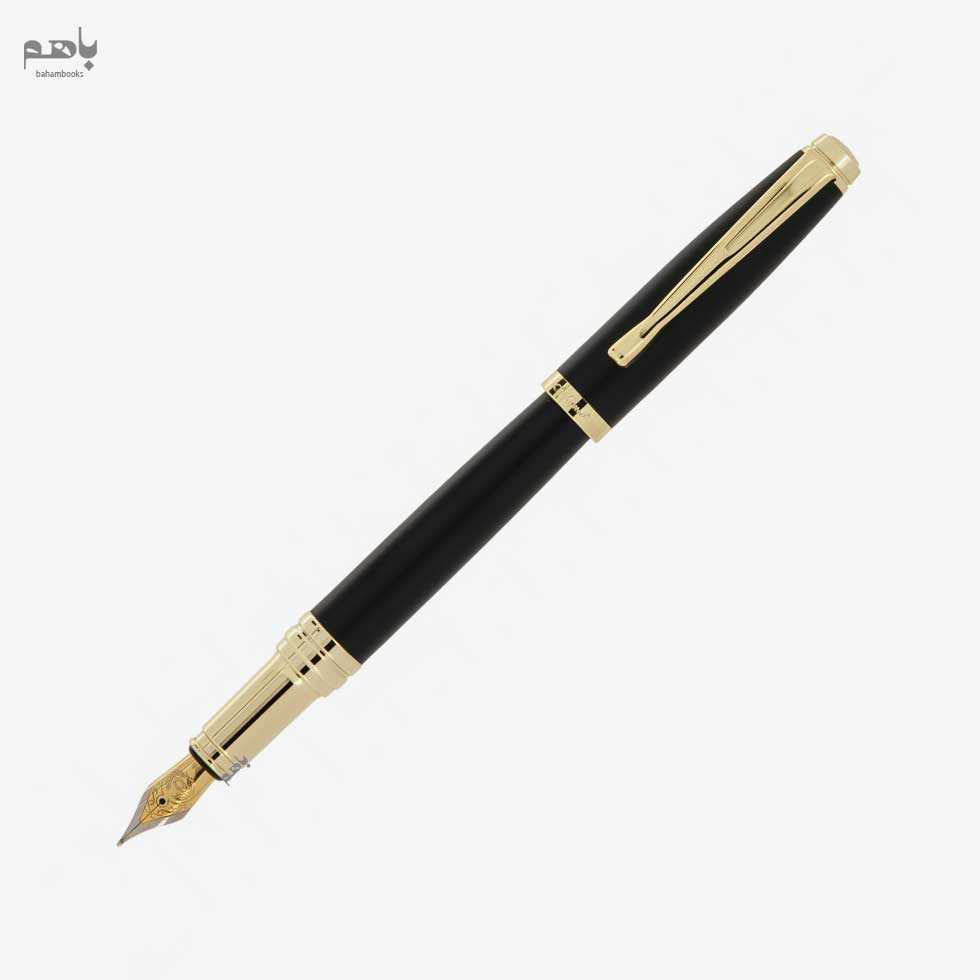 خودنویس ایپلمات مدل آرنا رنگ مشکی گیره زرد