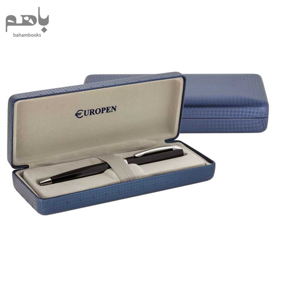 خودکار یوروپن مدل آلیس رنگ مشکی گیره کروم - 1