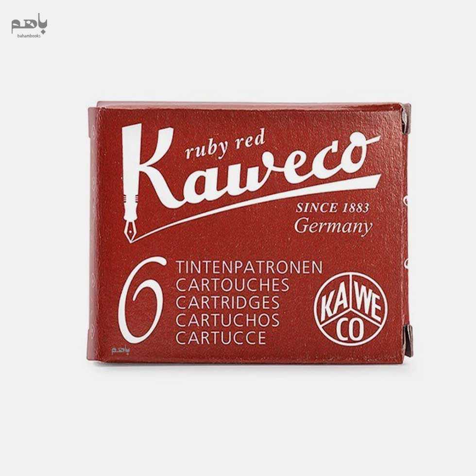 کارتریج جوهر خودنویس کاوکو کوتاه رنگ قرمز یاقوتی 6 عددی 10001951