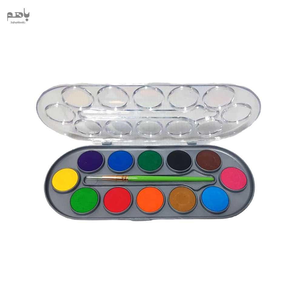 آبرنگ آریا مدل 12 رنگ حرفه‌ای بزرگ (5005) - 1