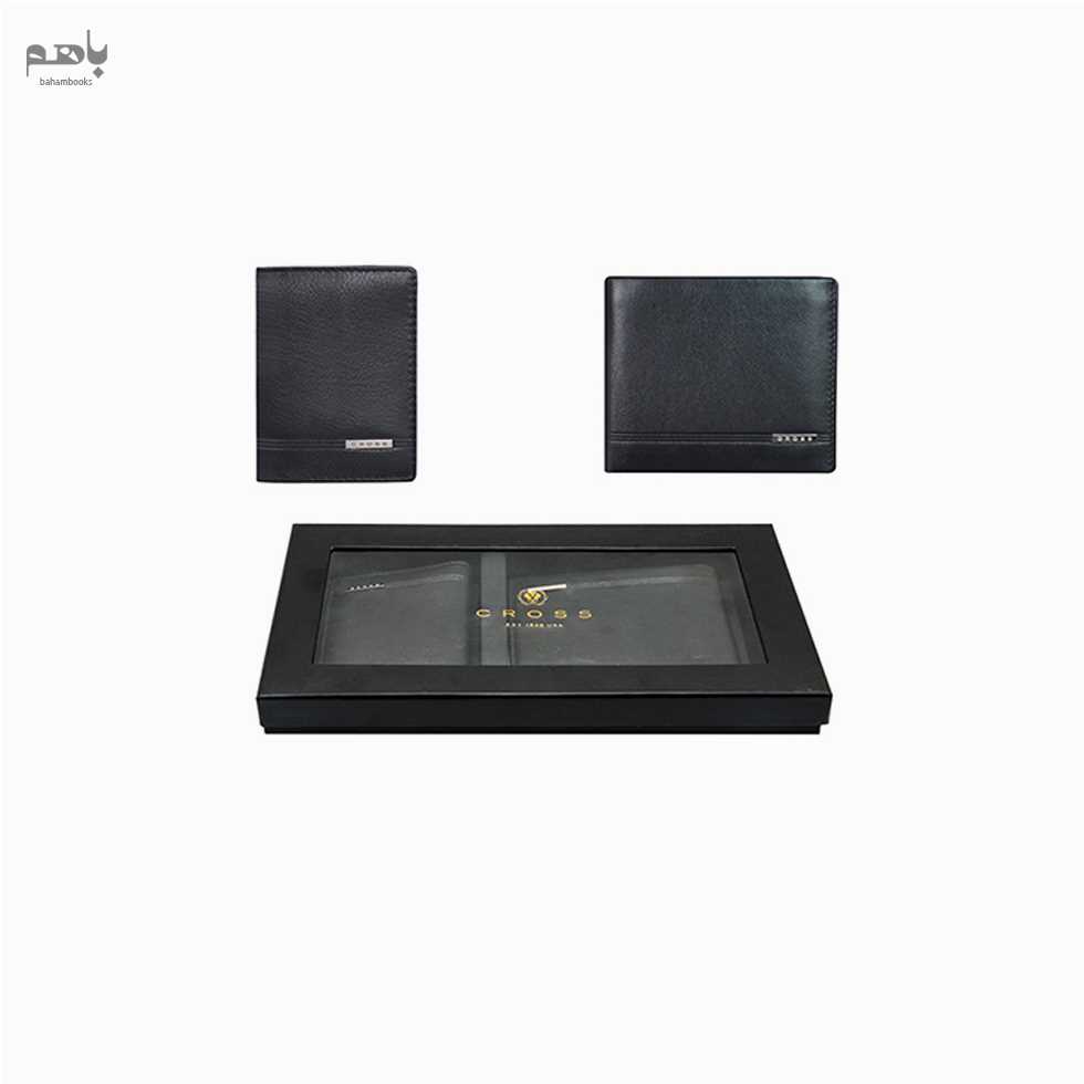 ست کادویی کیف پول و جاکارتی مردانه چرمی کراس مدل CLASSIC CENTURY SET