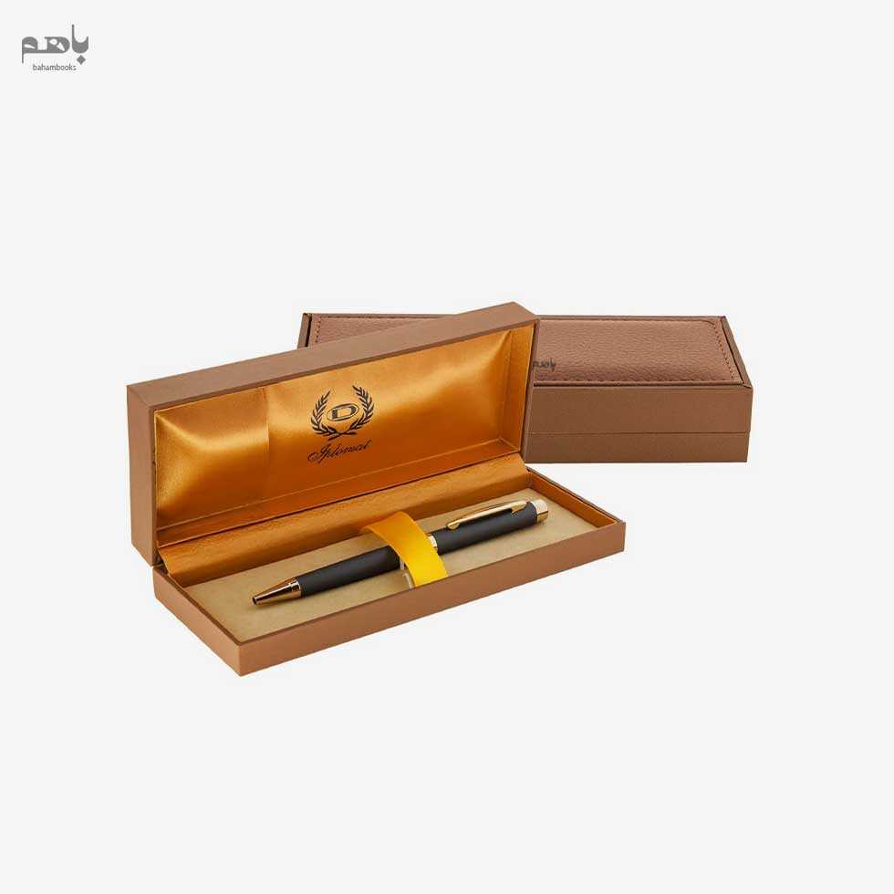 خودکار ایپلمات مدل الیسه رنگ طوسی مات گیره طلا - 1