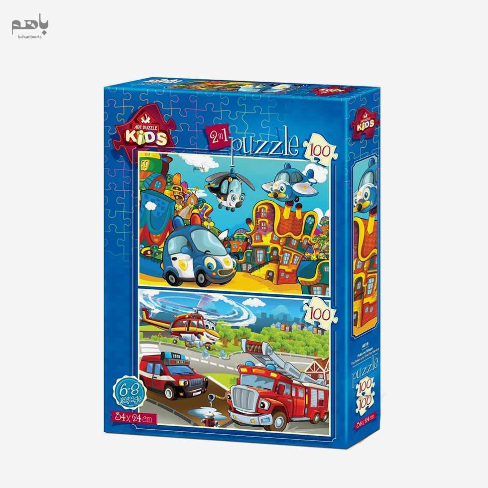 آرت پازل پلیس و سازمان آتش‌نشانی 100 100تکه 4516