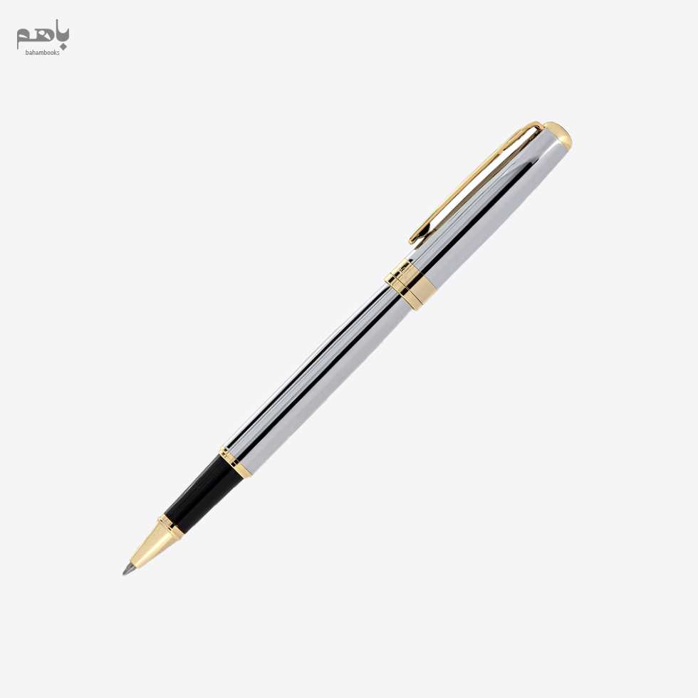 روان‌نویس پیرکاردین مدل لئو 2 رنگ نقره ای گیره طلا - 3