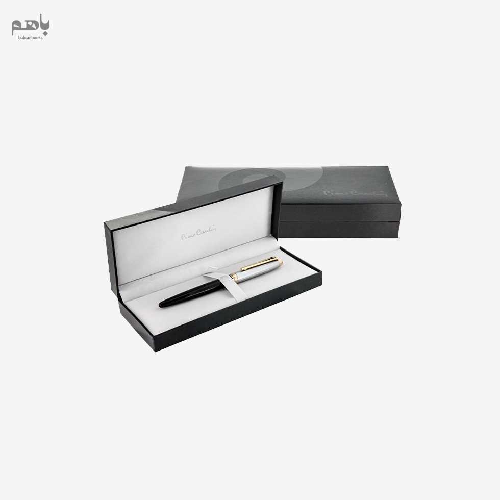 خودنویس پیرکاردین مدل لئو رنگ نیمه مشکی گیره کروم - 1