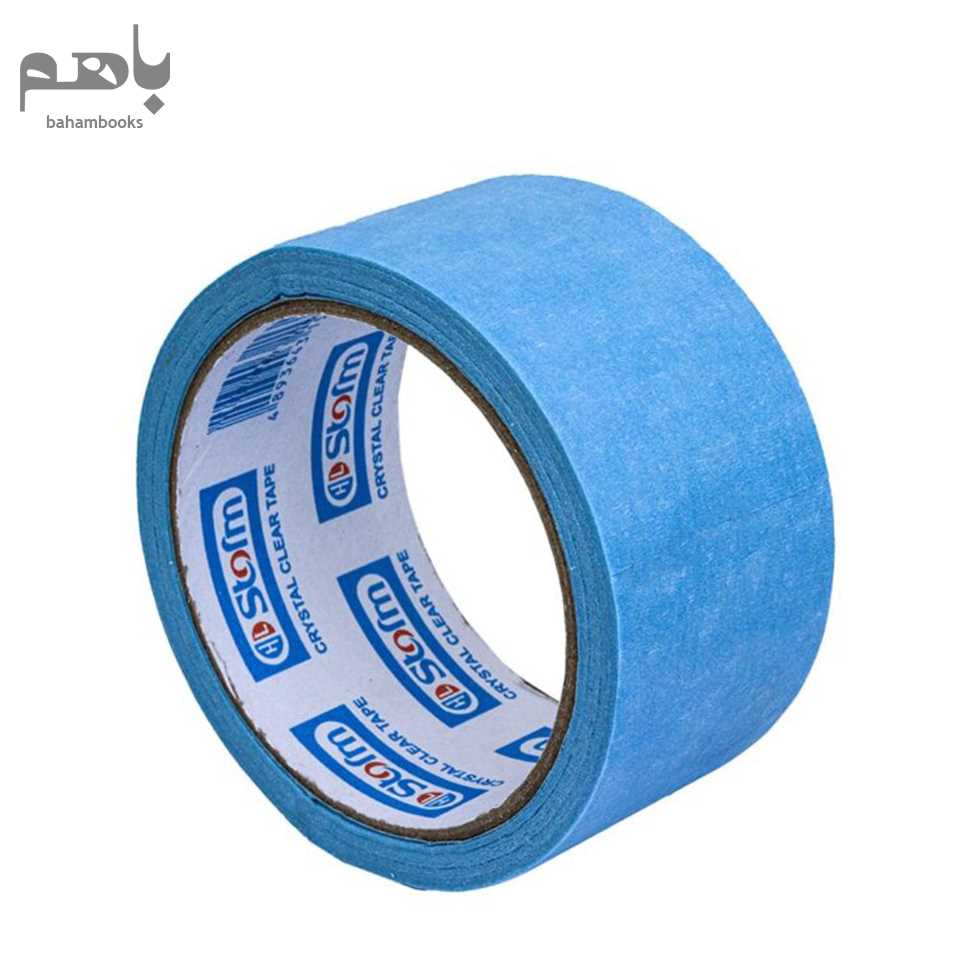 چسب کاغذی استورم رنگی پهن 18 یاردی HL169 - 5