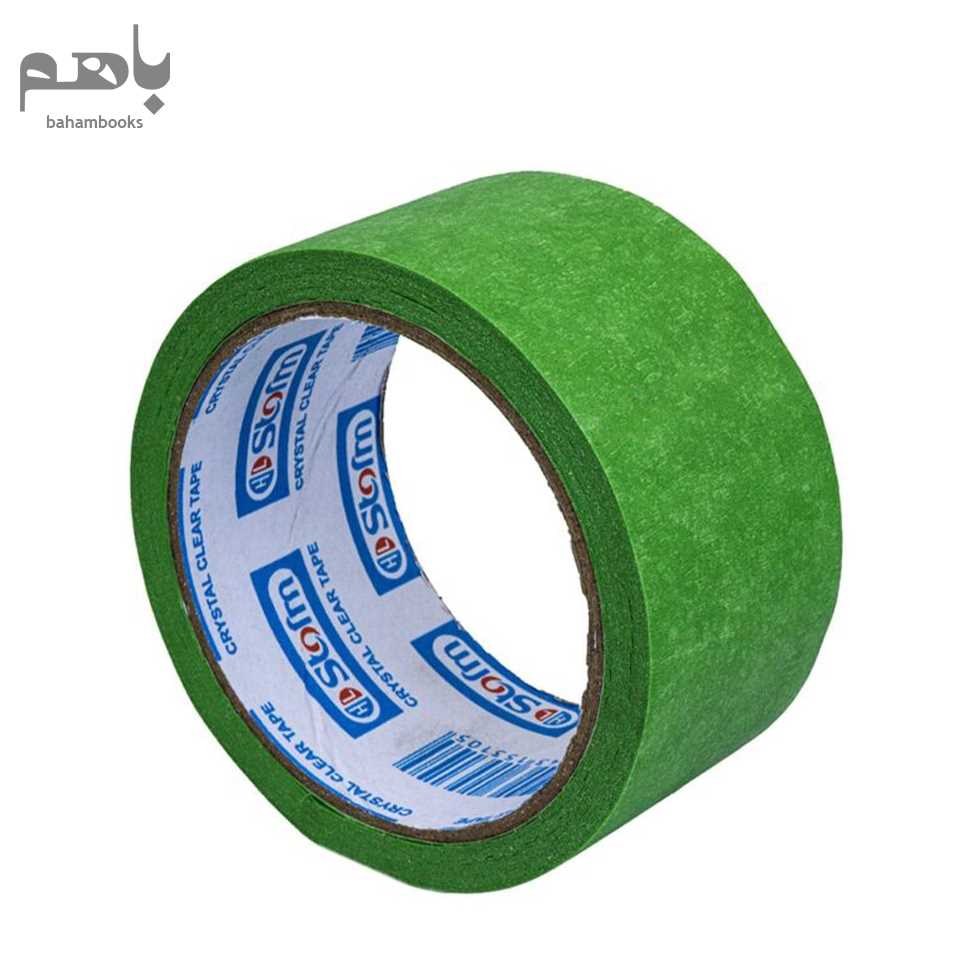 چسب کاغذی استورم رنگی پهن 18 یاردی HL169 - 4