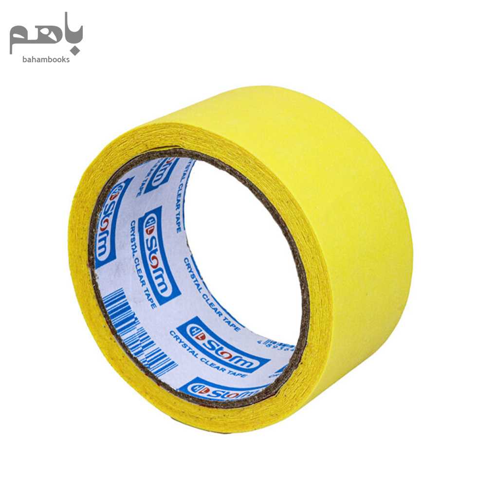 چسب کاغذی استورم رنگی پهن 18 یاردی HL169 - 1