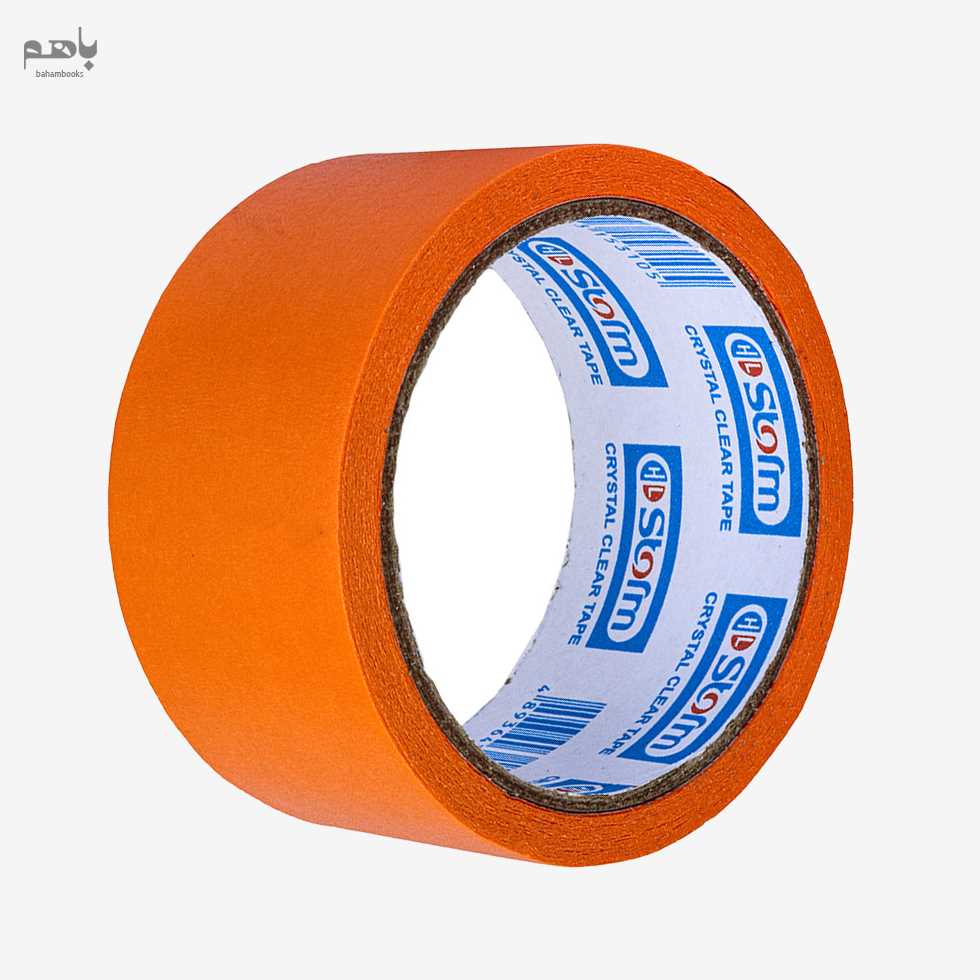 چسب کاغذی استورم رنگی پهن 18 یاردی HL169