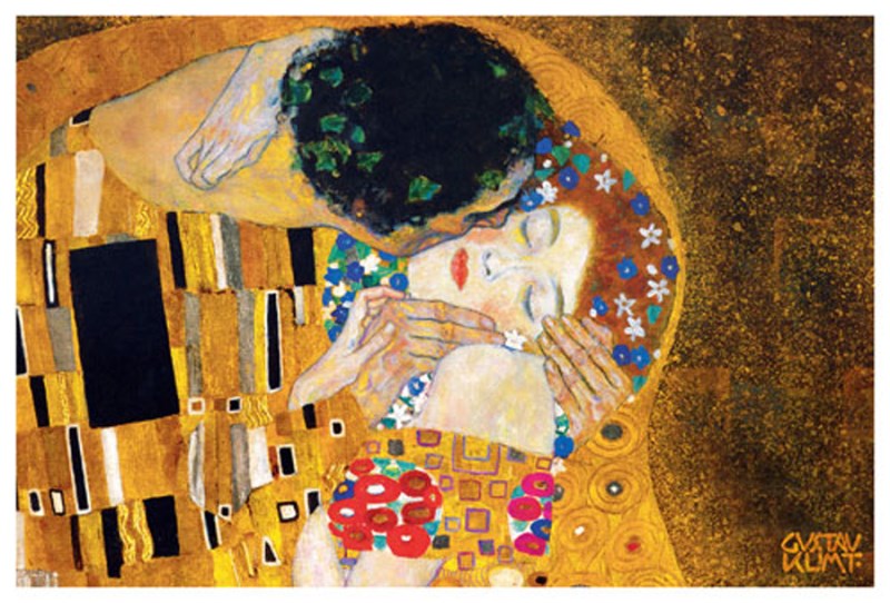 پازل یوروگرافی 1000تکه گوستاو کلیمت بوسه جزئیات 0142 6000 - 1