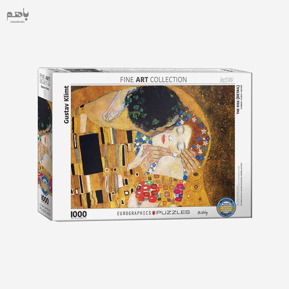 پازل یوروگرافی 1000تکه گوستاو کلیمت بوسه جزئیات 0142 6000