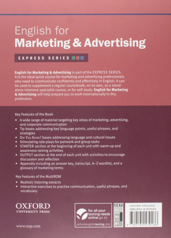 English for Marketing and Advertising with cd - 1