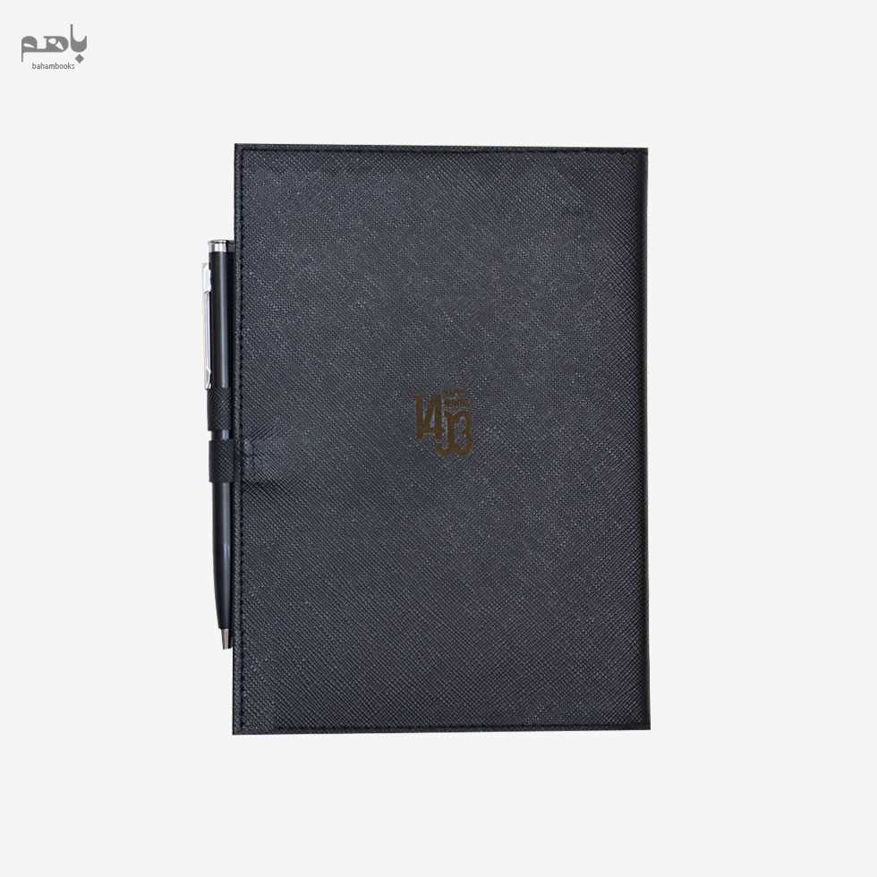 ست هدیه رث گرافیک مدل پاریس (ماه‌شمار یادداشت خودکار فلزی ته‌دوخت لب‌طلا)