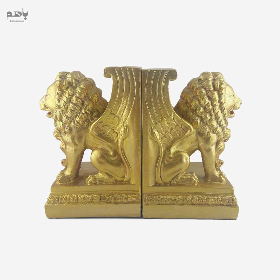 غش گیر و نگه دارنده کتاب طرح شیر طلایی مسی - 0