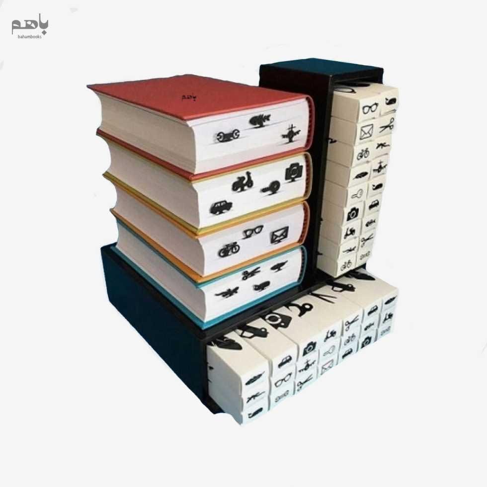 بوک مارک فلزی پیل طرح جور رنگ مشکی