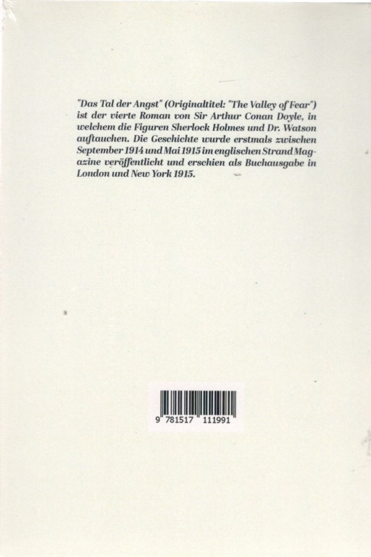 Sherlock Holmes  Das Tal der Angst - 1