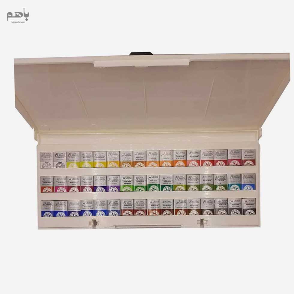 آبرنگ افرا 48 رنگ جعبه پلاستیکی - 0