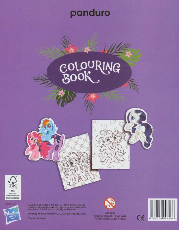 کتاب رنگ‌آمیزی یونی‌کورن (My Little Pony) با برچسب - 1