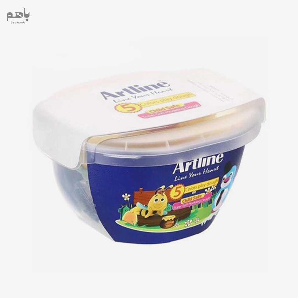 خمیر بازی آرت لاین مدل 5 رنگ  20گرمی با قالب 803C5 - 0