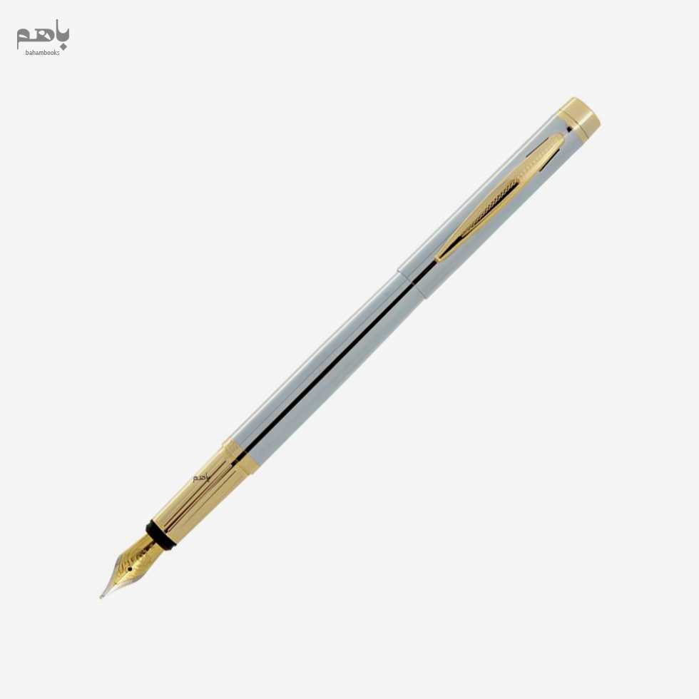 خودنویس ایپلمات مدل الیسه رنگ استیل گیره طلا