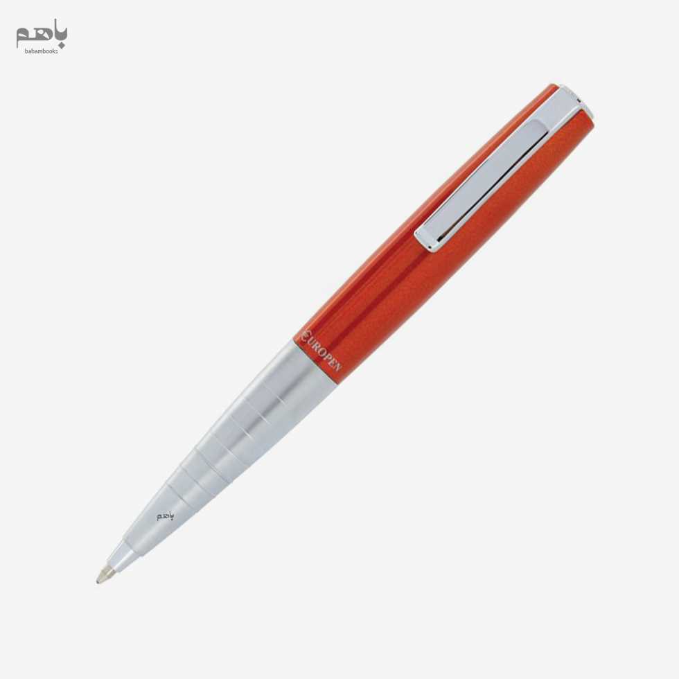 خودکار یوروپن مدل تیکن رنگ نارنجی گیره کروم - 0