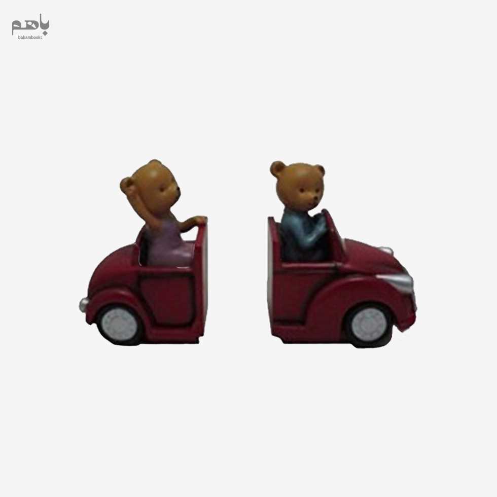 غش گیر و نگه دارنده کتاب طرح خرس‌های ماشین‌سوار