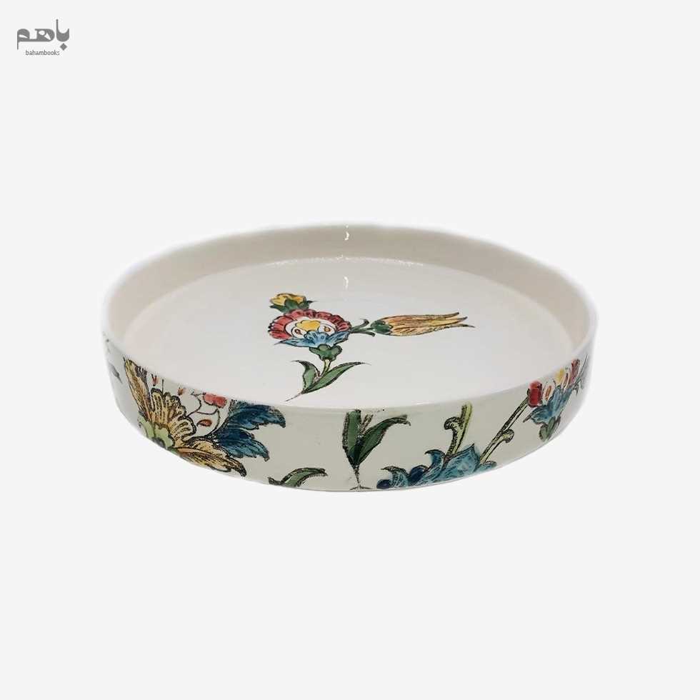 ظرف استوانه دهانه 28 طرح گل زنبق