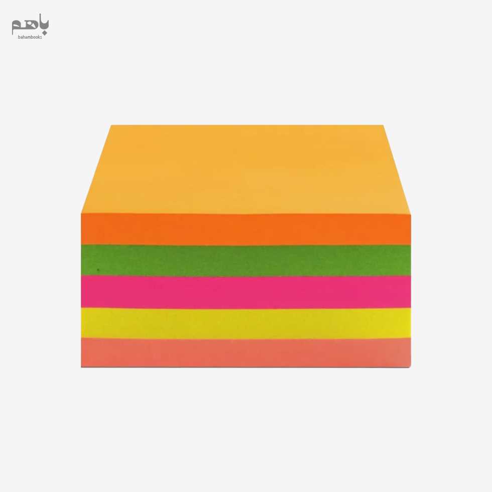 پست‌ایت آسمان مدل 400 برگ 5 رنگ 76 در 76 کد 1091