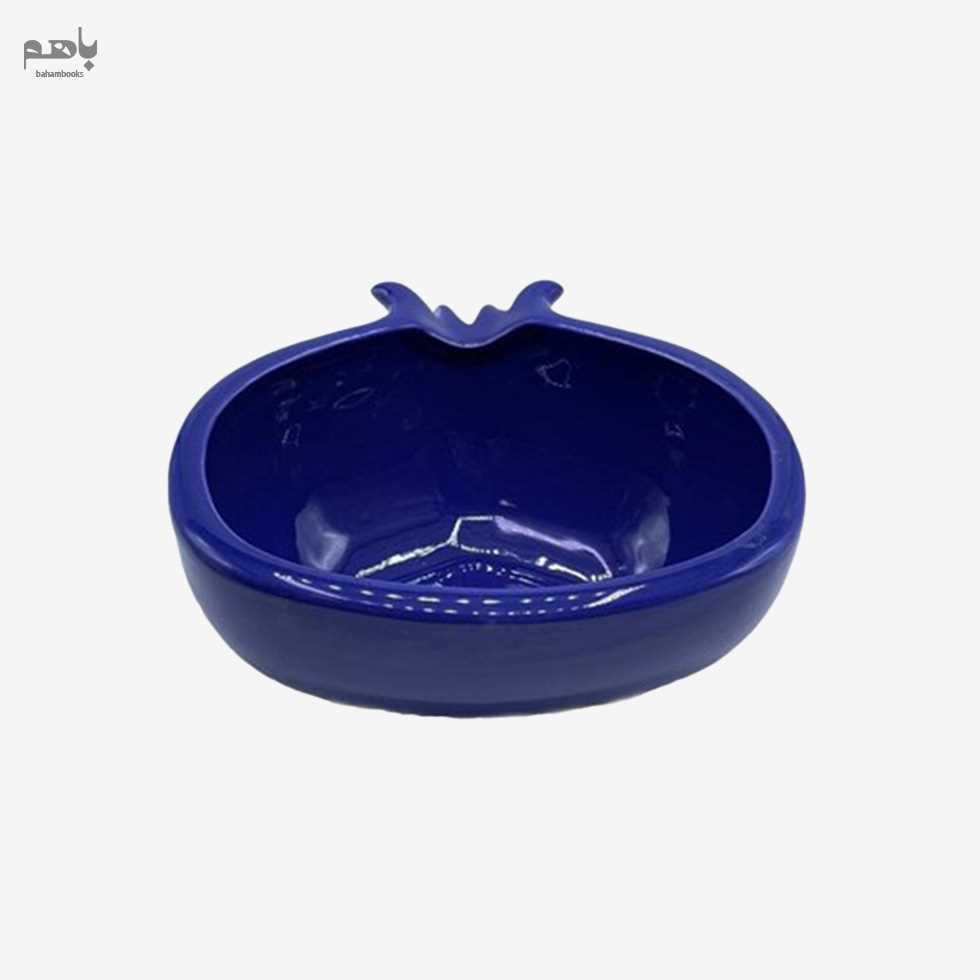 کاسه اناری متوسط ساده لاجوردی - 0