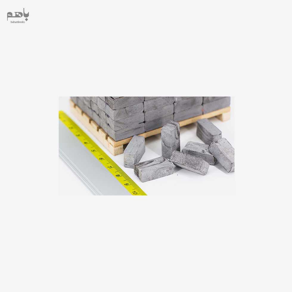 آجر نما اشل مدل مینیاتوری طوسی 1.12 (400 تکه) - 2