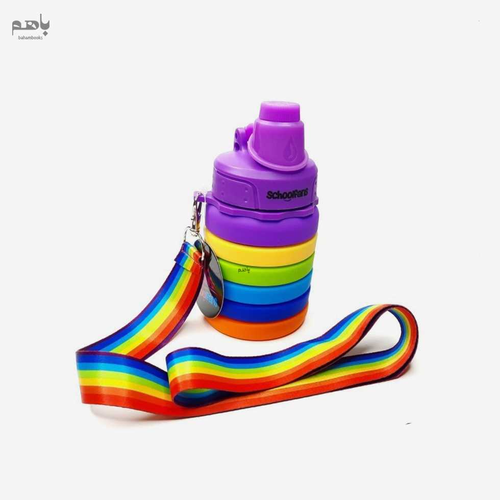 قمقمه سیلیکونی آکاردئونی رنگ بنفش FA9321