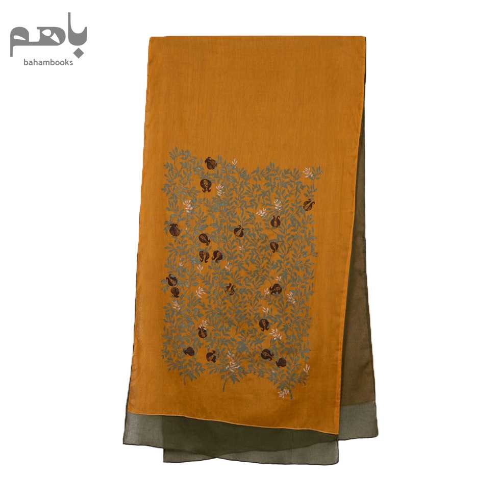 شال وال 2رو (ناردون سبز و خردلی) - 0