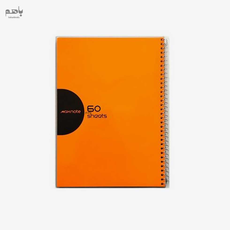 دفتر 60برگ نهال مکث مدل سیمی طلقی رنگ فسفری کد9615