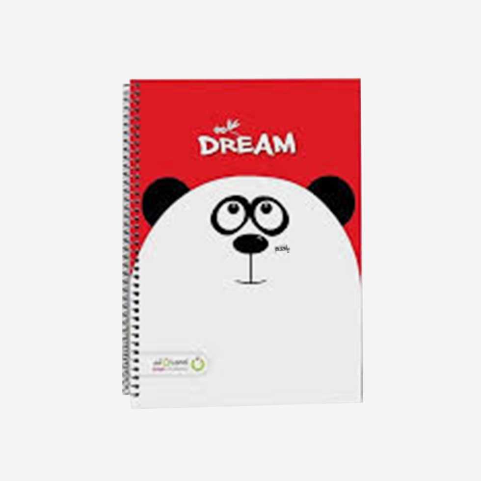 دفتر الند مدل ژلاتو طرح دار سیمی مجلد 60 برگ