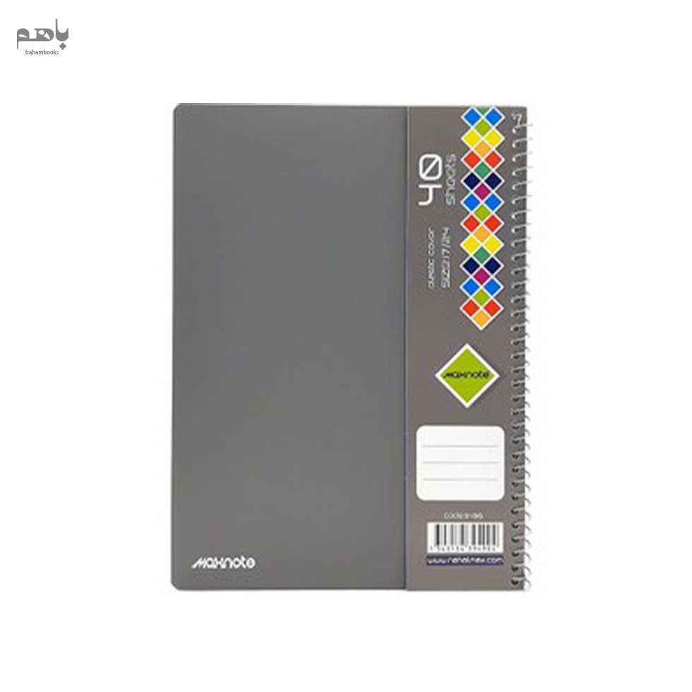 دفتر 40 برگ نهال مدل سیمی pp کد 9490 - 1