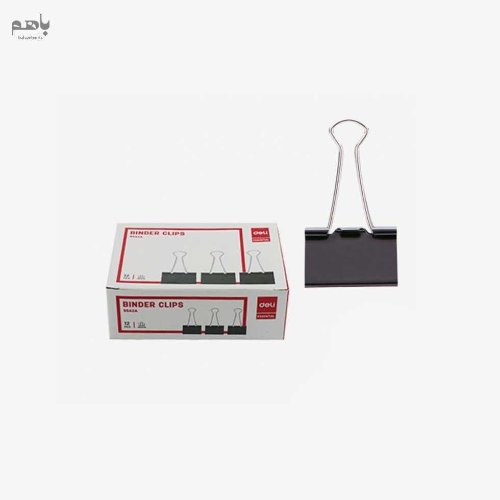 گیره دوبل دلی رنگ مشکی سایز 15 میل - 0