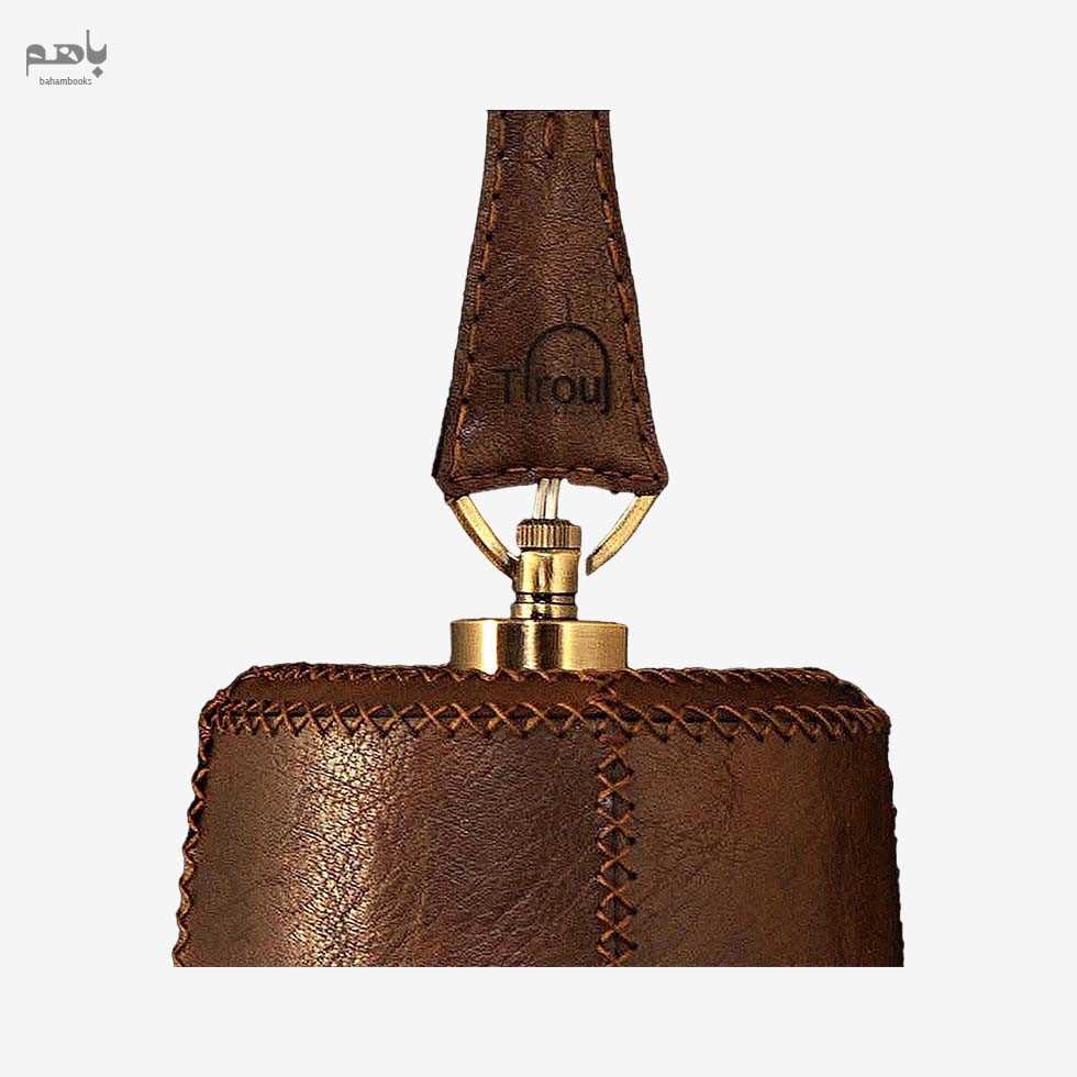 سماع چرمی کوچک عسلی تیره SL141 - 1