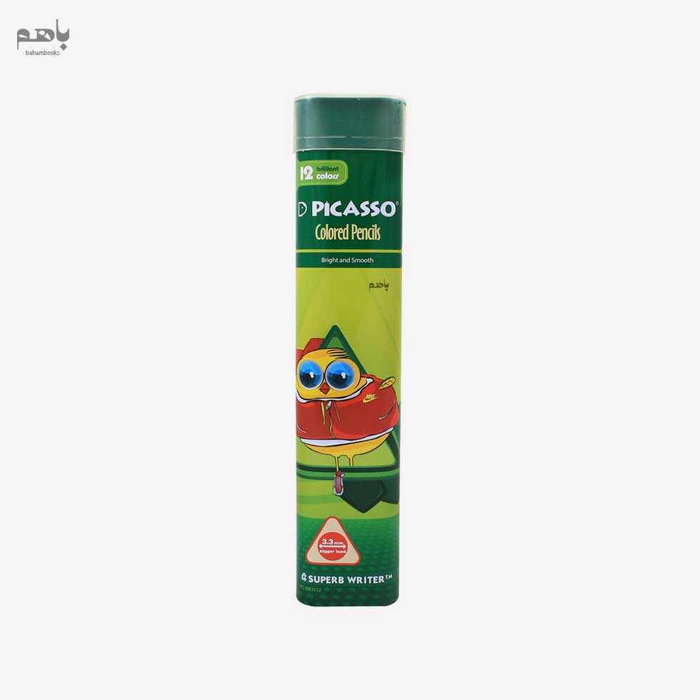 مداد رنگی پیکاسو مدل 3 گوش 12 رنگ