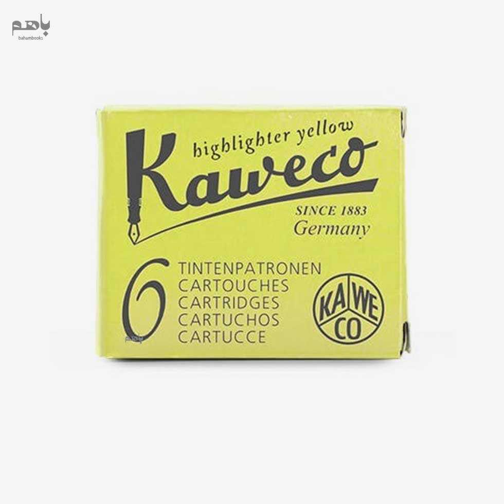 جوهر و یدک خودنویس کاوکو رنگ زرد فلورسنت بسته 6 عددی 10001220 - 0
