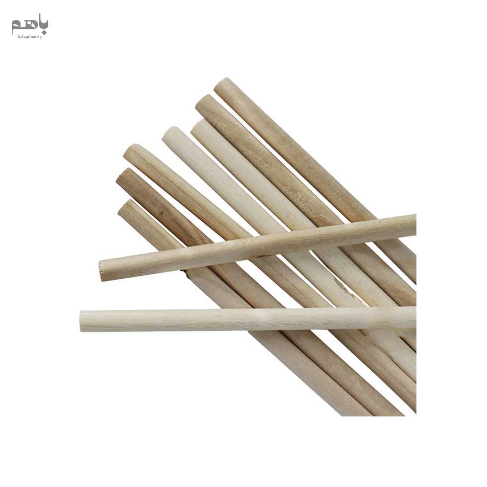 چوب بستنی صبامتالیک مدل گرد رنگ سفید - 1