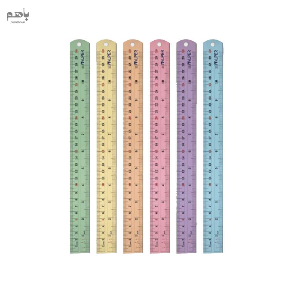 خط‌کش آلپر مدل 30سانت فلزی رنگی - 1