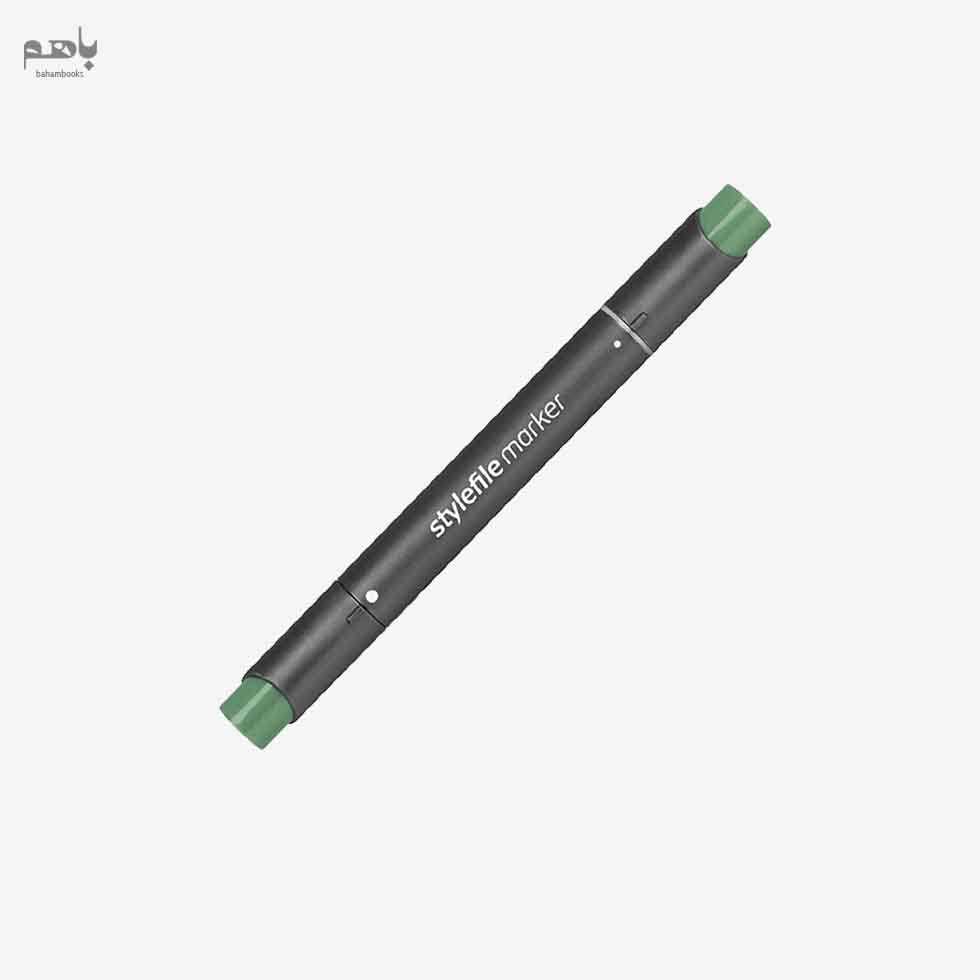 ماژیک طراحی کویلو مدل 2 سر راندو رنگ سبز زیتونی تیره کد DOG632 - 0